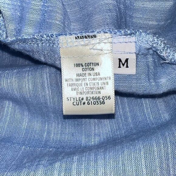 Bella Dahl Blue Long Sleeve Button Down Shirt - Picture 6 of 6